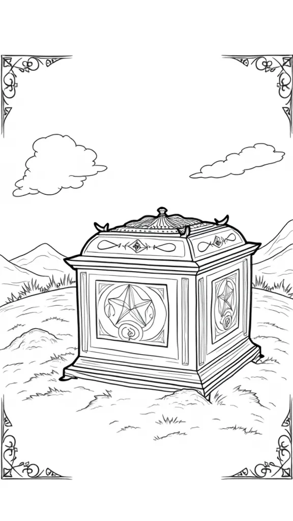 the ark of the covenant coloring page